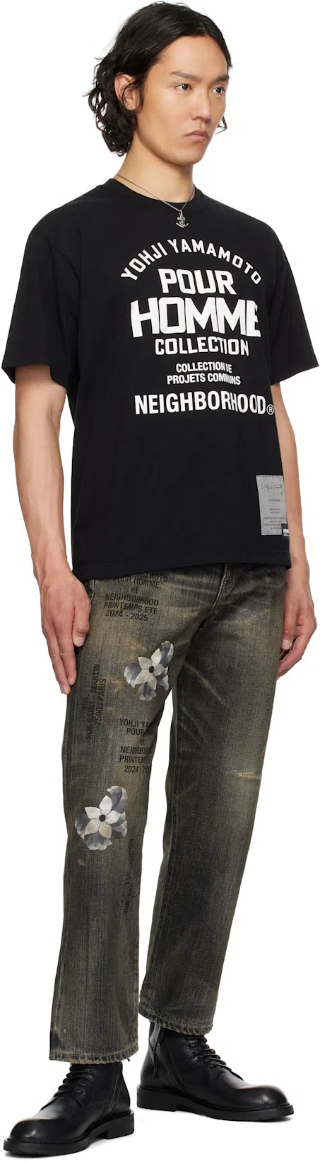 YOHJI YAMAMOTO X Neighborhood Savage Jeans In Blue