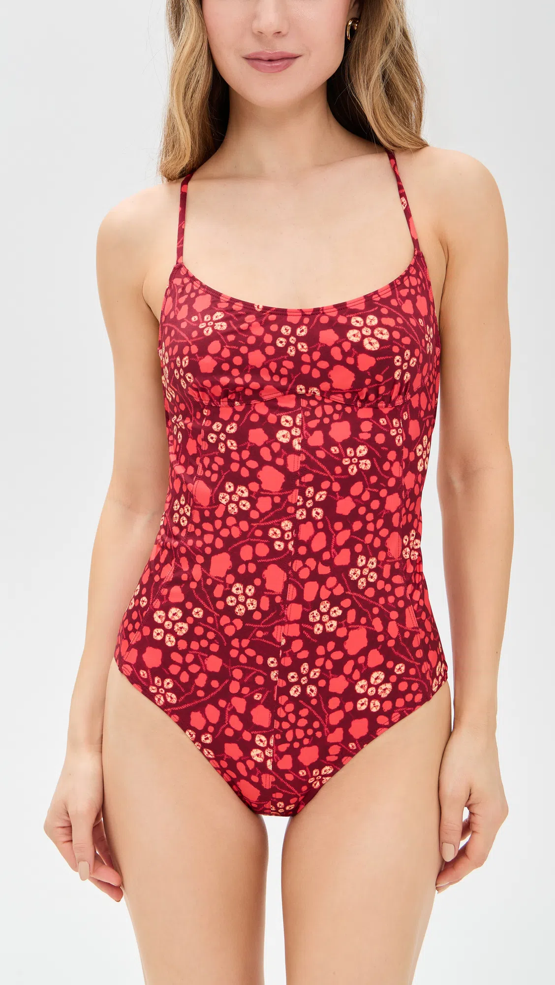 ULLA JOHNSON Positano One-piece Swimsuit In Red