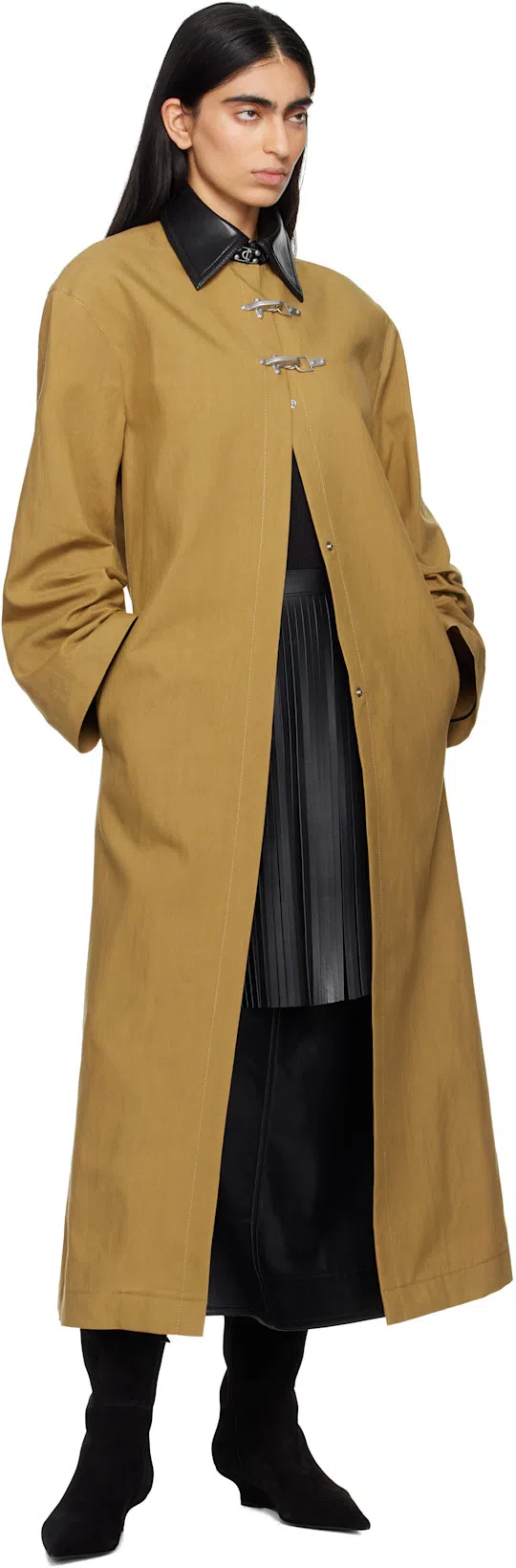 TOTÊME Black Suede Knee-high Boots With Low Heel