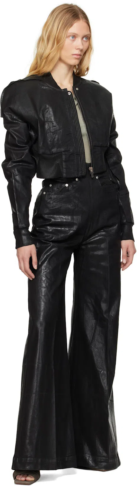 RICK OWENS DRKSHDW Black Hollywood Dirt Cooper Jeans In 09 Black