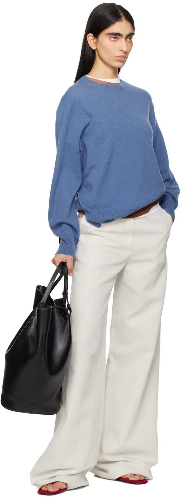 TOTÊME Suede Heeled Flip Flops Scarlet In Red