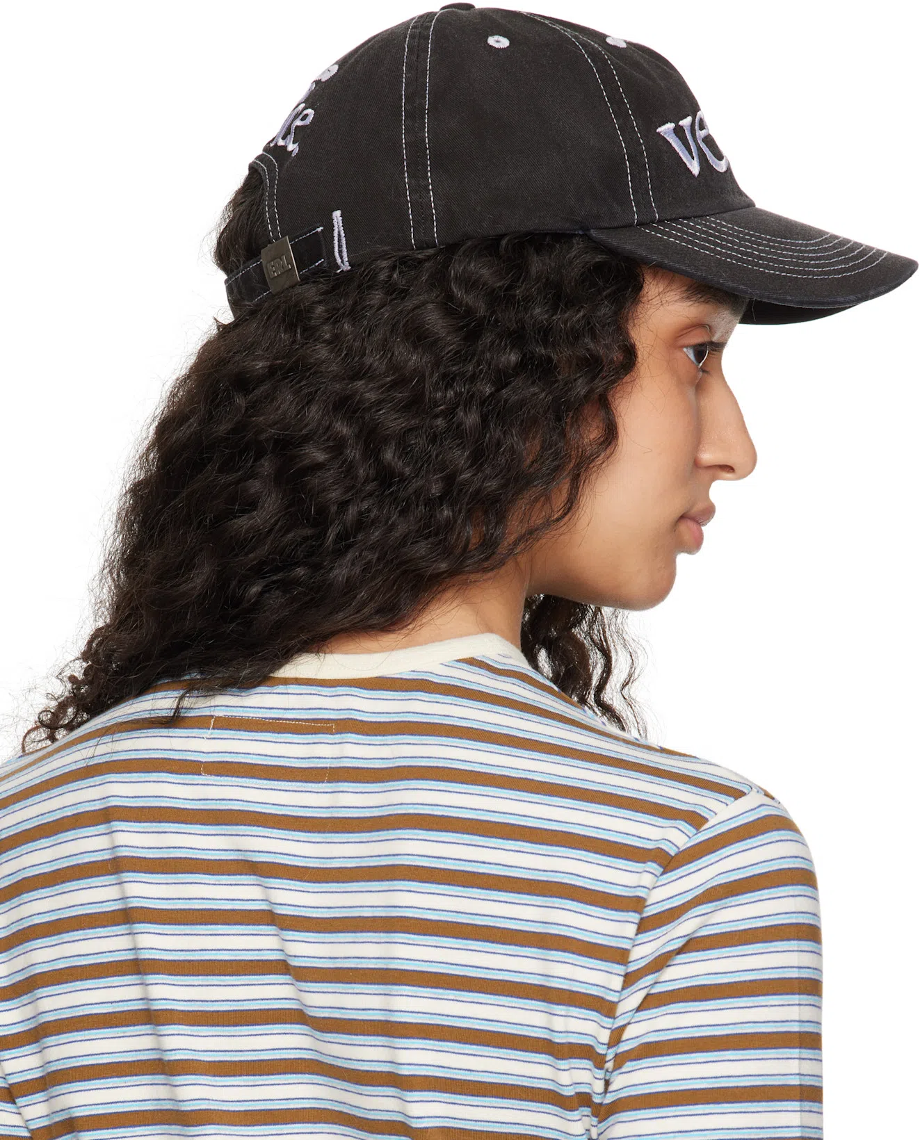 ERL Venice Embroidered Cotton-twill Baseball Cap In Black