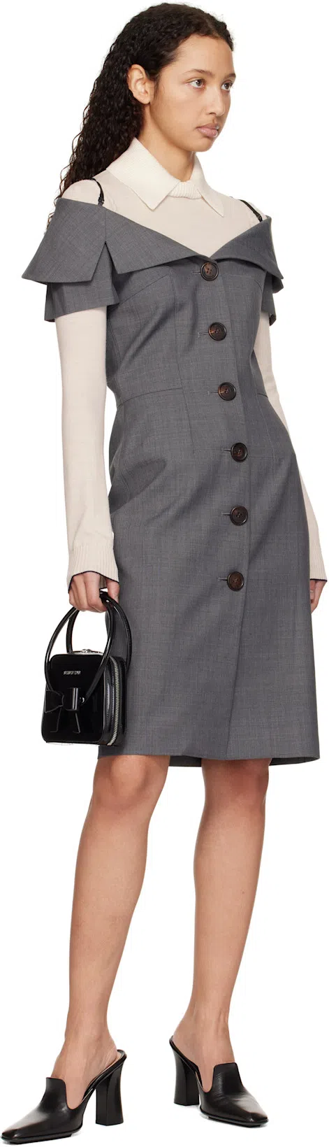 JACQUEMUS Off-white 'the Tricot Knit' Polo In Beige