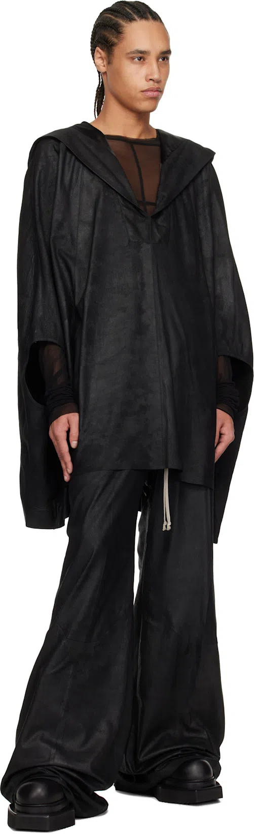 RICK OWENS Army Cyclops Turbo High-top Platform Boots In Black