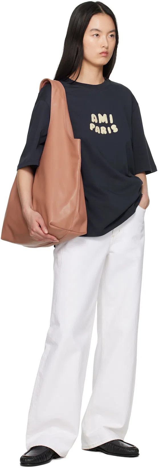 AGOLDE Dame High Rise Wide Leg Jeans In Fortune Cookie In White