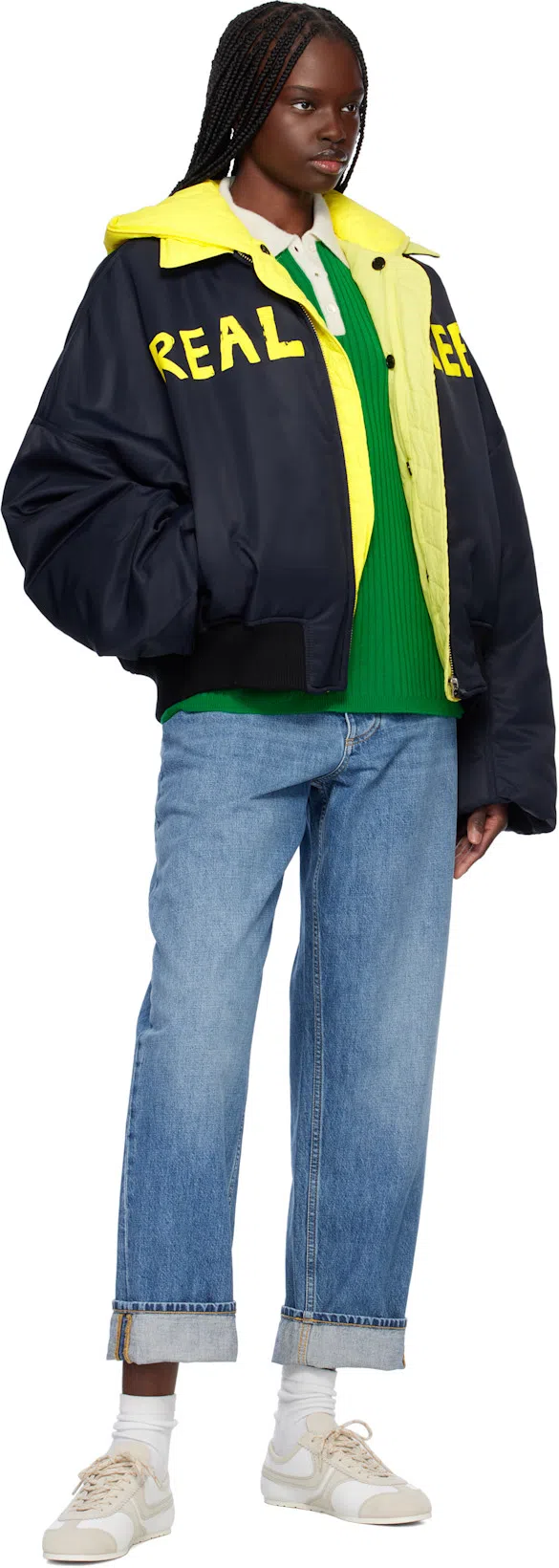 BOTTEGA VENETA Blue Vintage Medium Indigo Turned Up Denim Jeans In 4715 Mid Blue