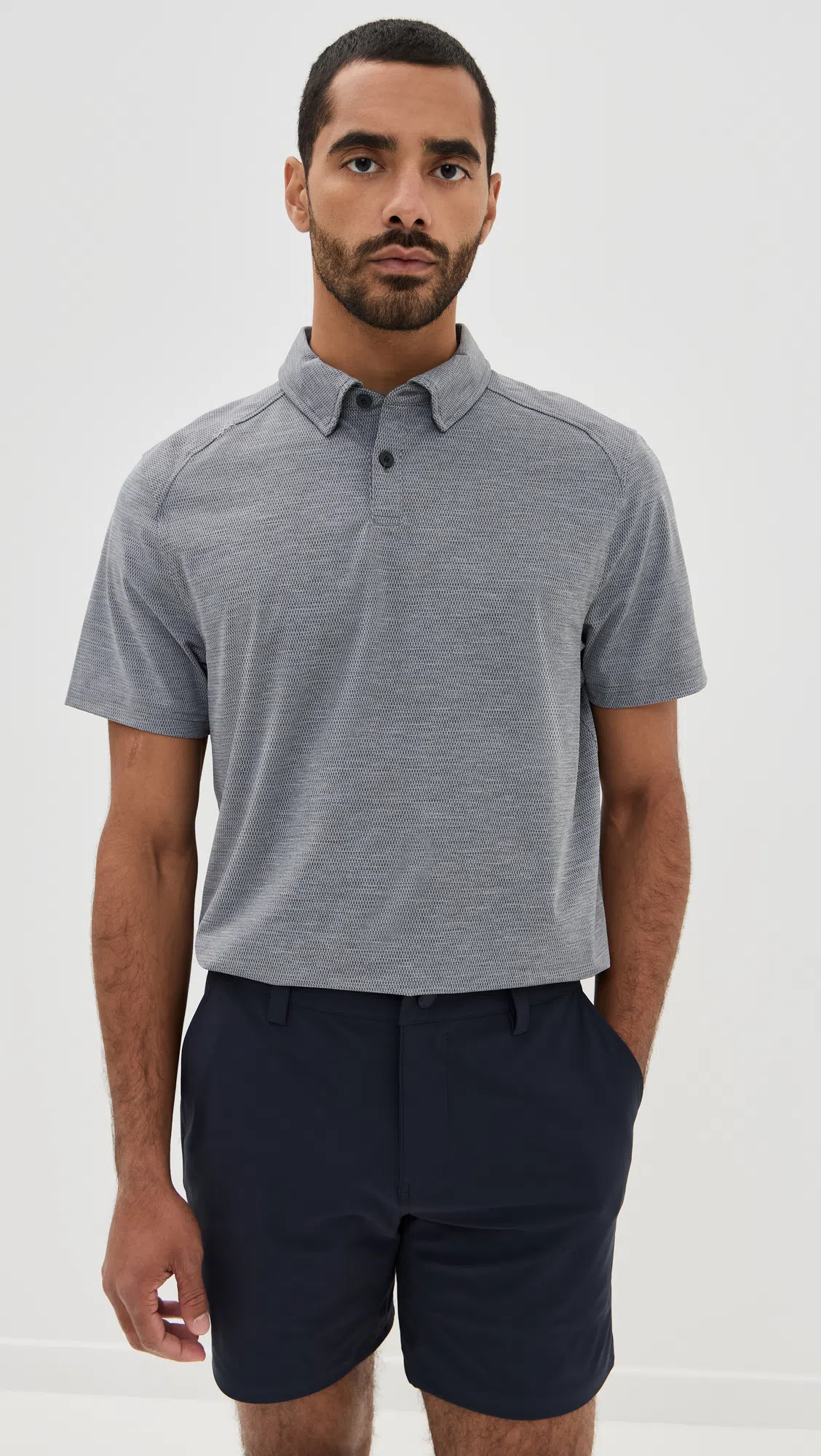 REIGNING CHAMP Stretch Warp Knit Coach's Short 9 Dust