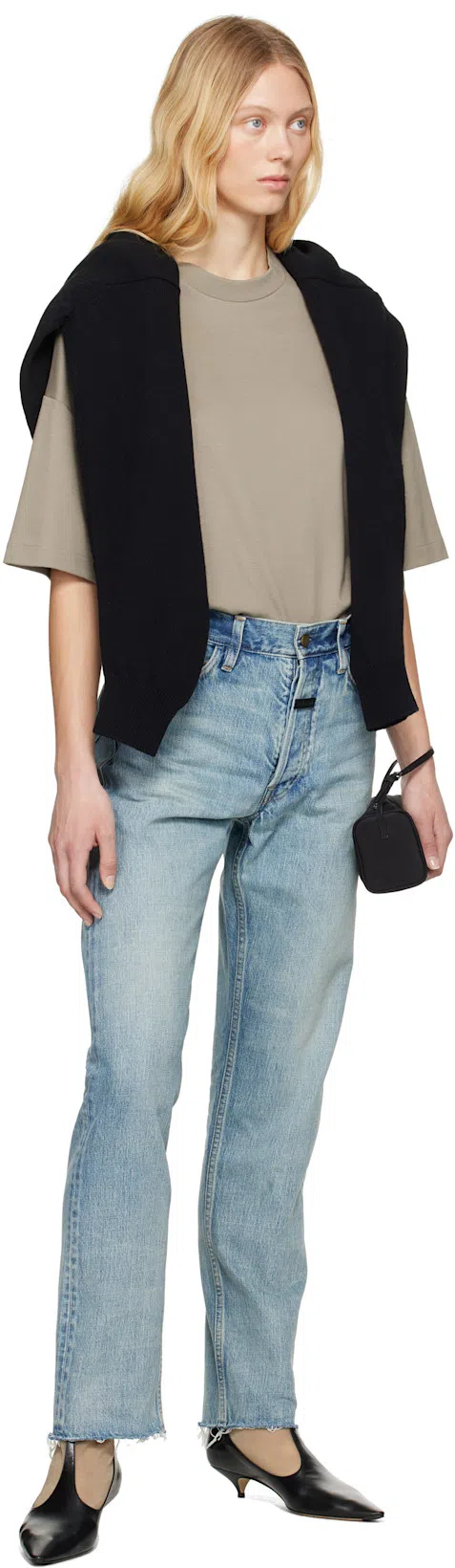 FEAR OF GOD Beige Milano Short Sleeve T-shirt In Dusty Beige