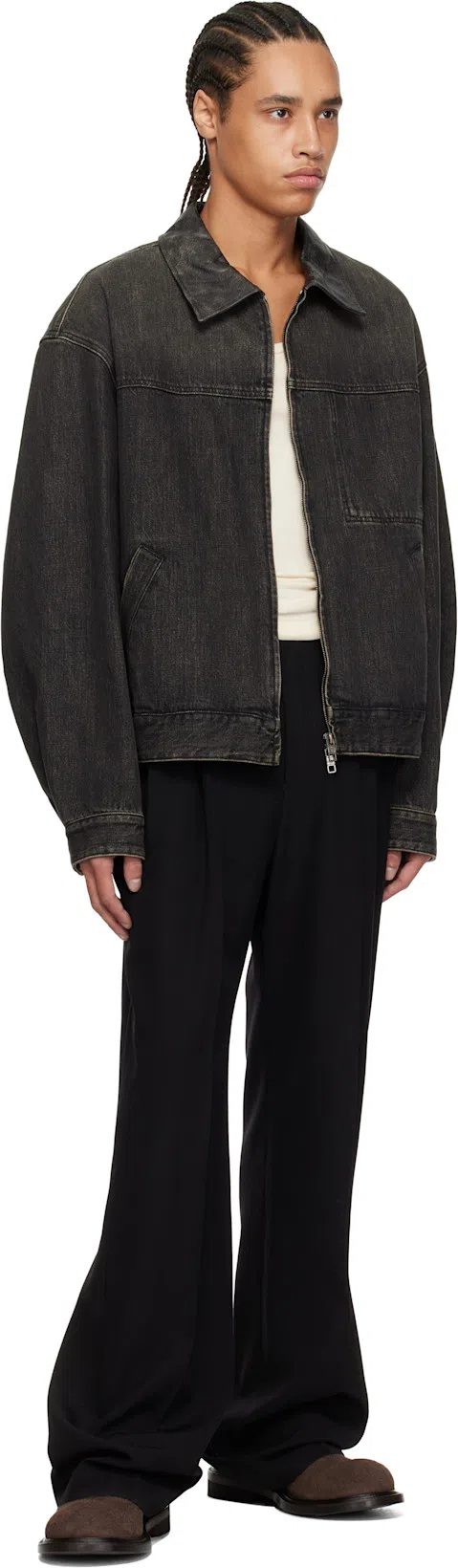 MOSCHINO Lace-up Brogues Leather Sole In Brown