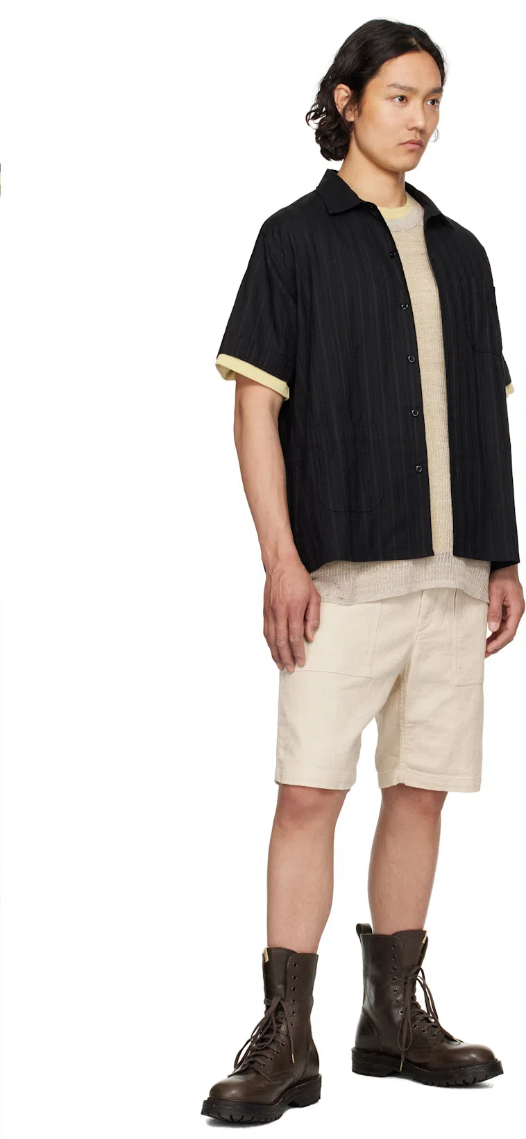 VISVIM Brown Gillespie Folk Boots In Dk.brown