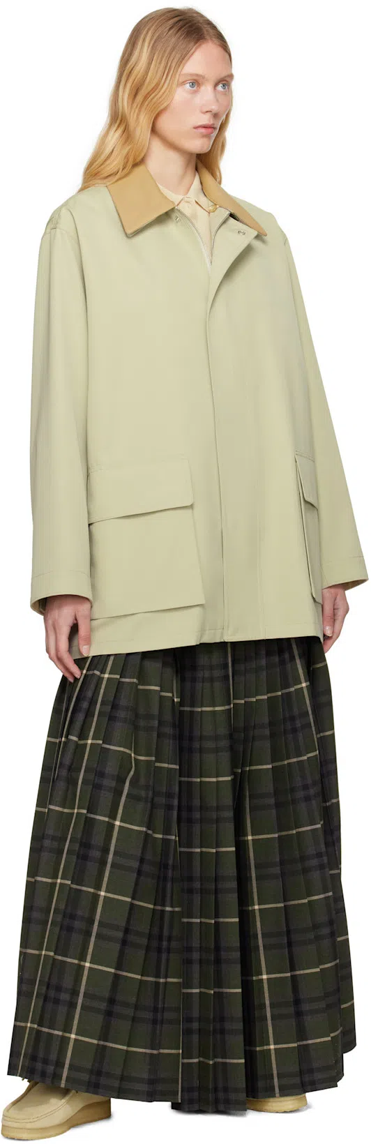 BURBERRY Kilt Long Skirt In Multicolor
