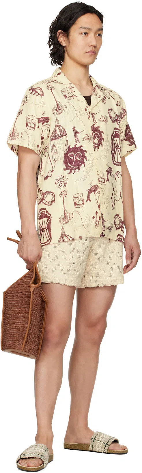 TONYWACK Brown Super Fine Wool Ribbed Tank Top In Dark Brown