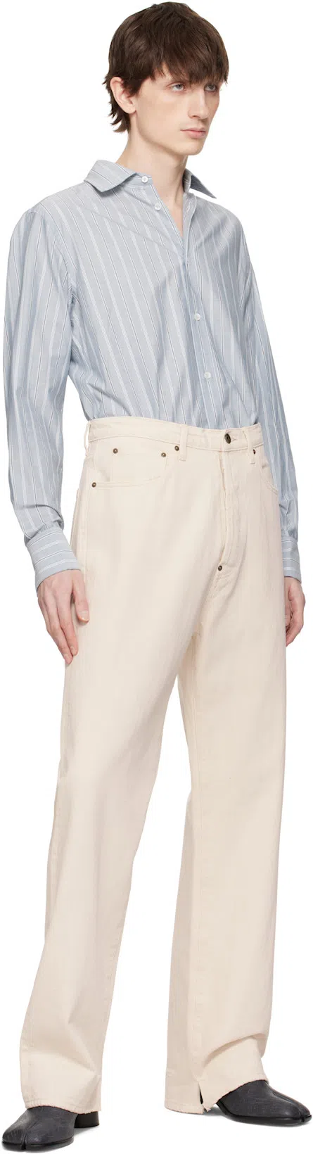 MAISON MARGIELA Brown Leather Tabi Ankle Boots