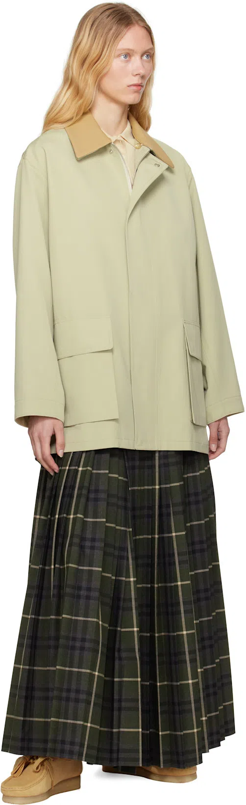 BURBERRY Kilt Long Skirt In Multicolor