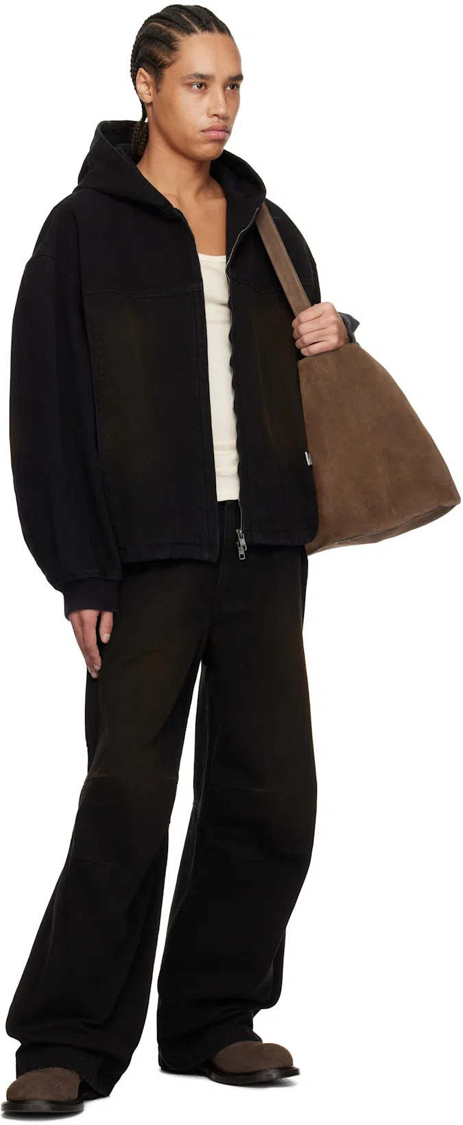 MOSCHINO Lace-up Brogues Leather Sole In Brown