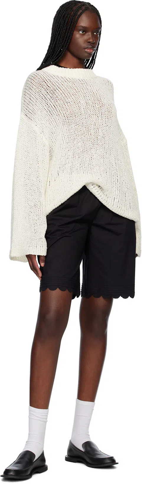 THE GARMENT Literno Knit Cotton-blend Sweater In Ivory