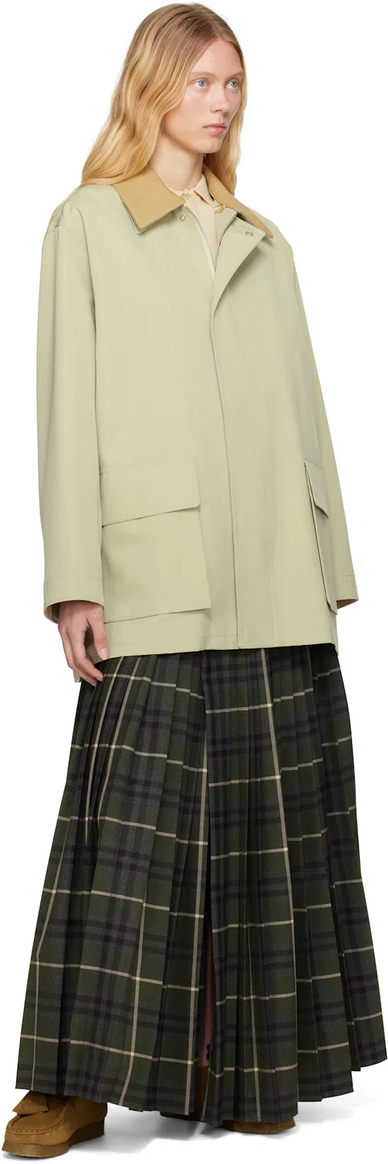 BURBERRY Kilt Long Skirt In Multicolor