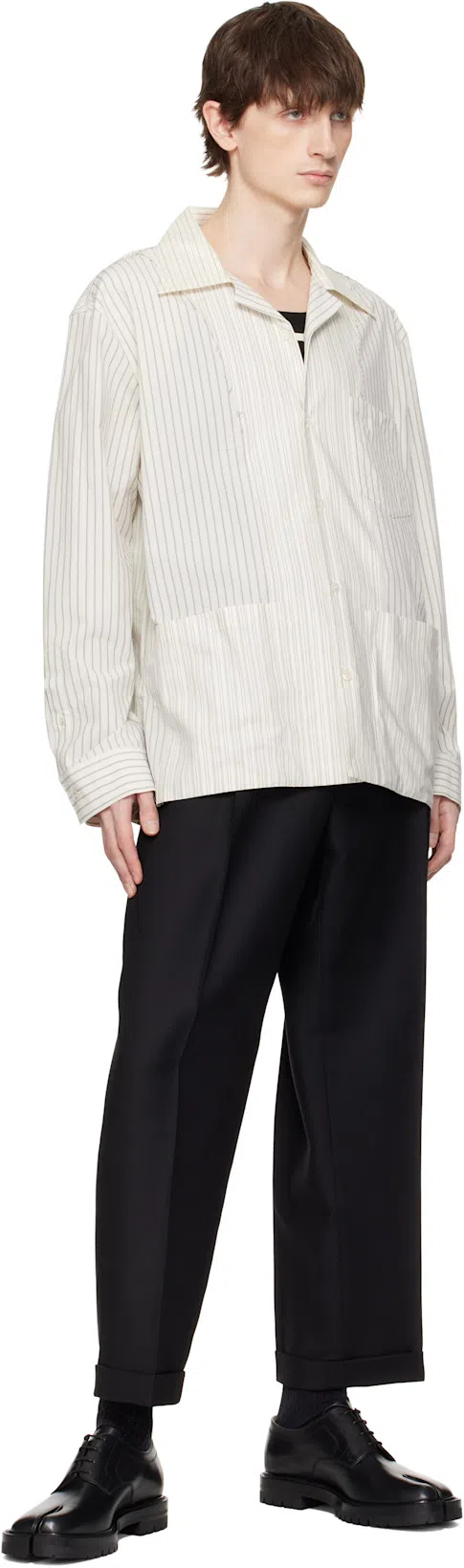 MAISON MARGIELA Brogue Lace Ups In Black