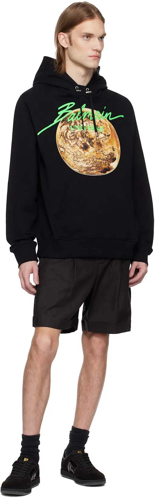 BALMAIN Swan Suede And Patent Leather Sneakers In Multi