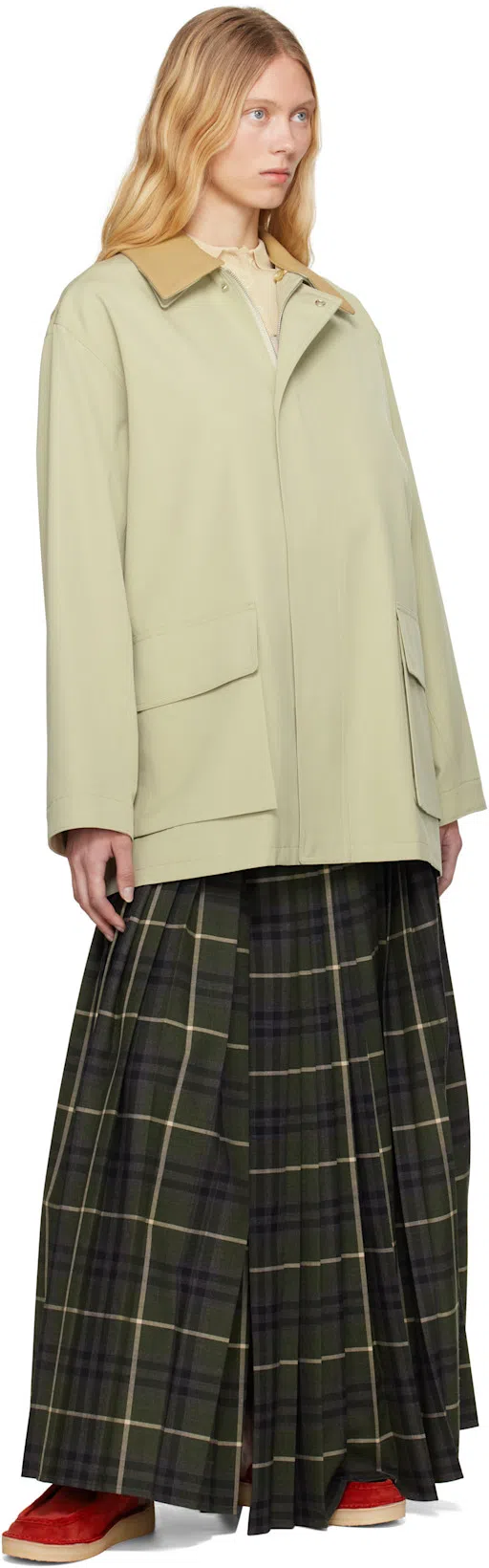 CLARKS ORIGINALS Red Desert Nomad Mules In Red Suede