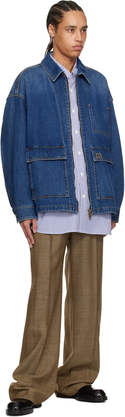 TONYWACK Brown Super Fine Wool Ribbed Tank Top In Dark Brown