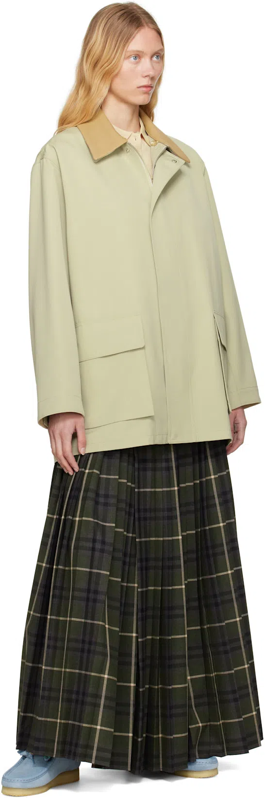 BURBERRY Kilt Long Skirt In Multicolor