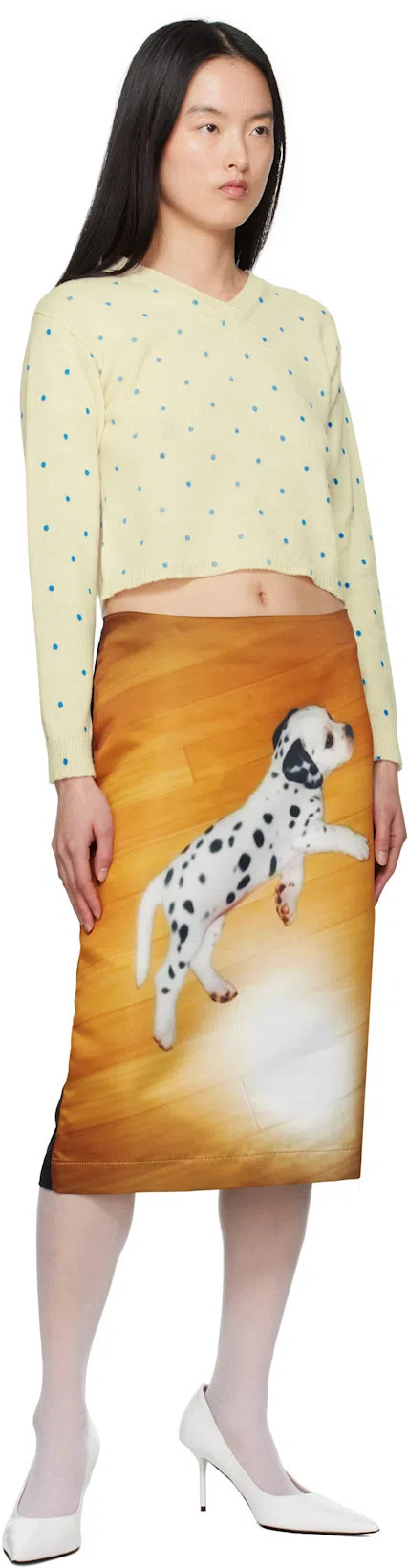 ABRA White Pointed Toe Heels In White 10