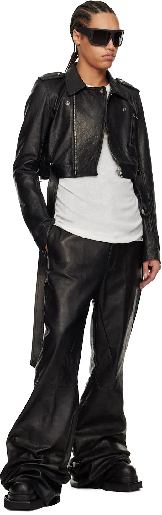 RICK OWENS Black Porterville Beatle Turbo Cyclops Chelsea Boots In 09 Black