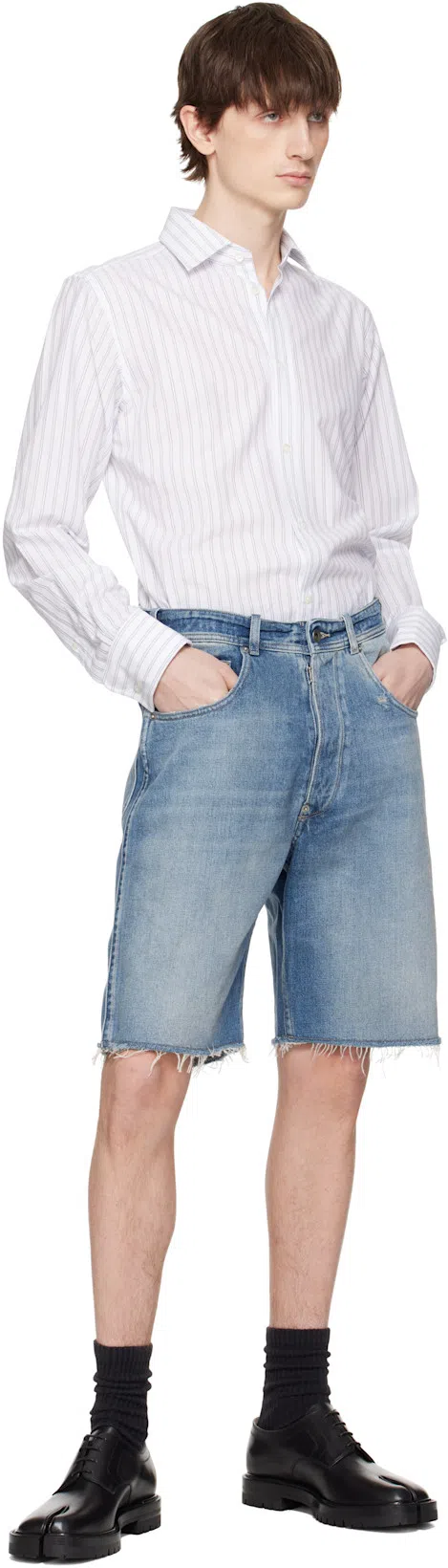 MAISON MARGIELA Brogue Lace Ups In Black