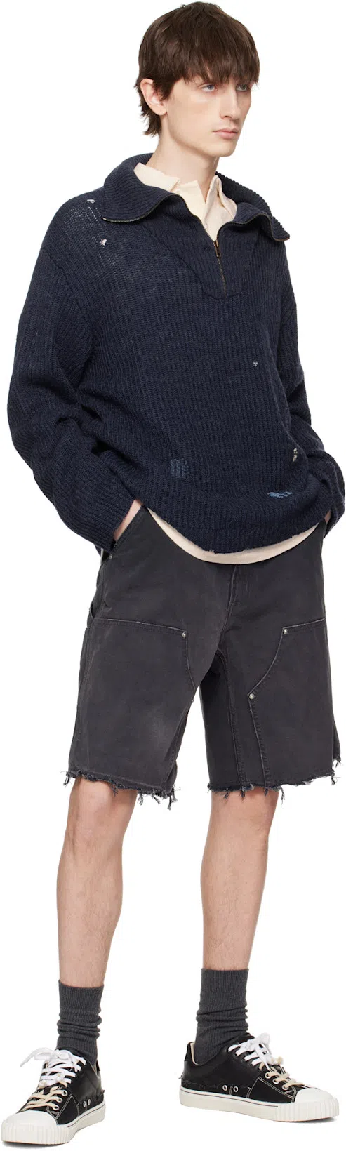 MAISON MARGIELA Tabi Low-top Sneakers In Black