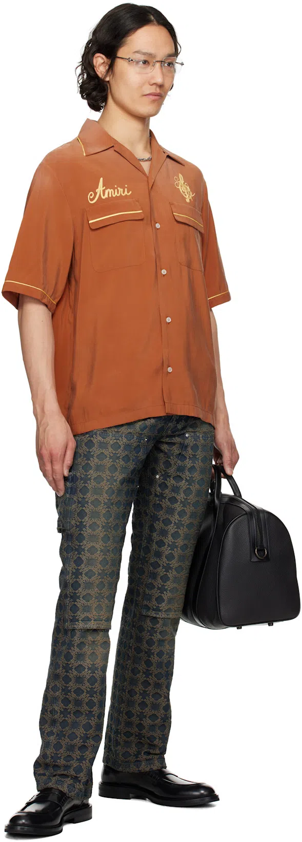 DOLCE & GABBANA Black Brushed Calfskin Loafers In Nero