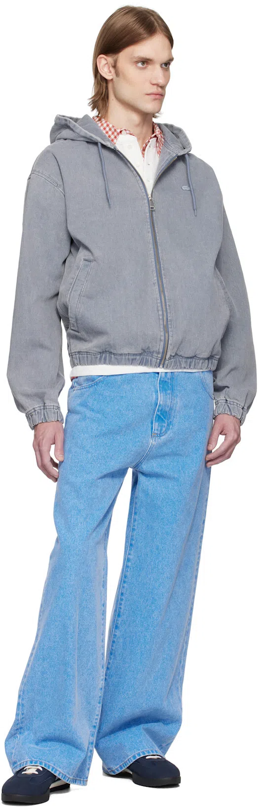 MARNI Blue Organic Wide-leg Jeans