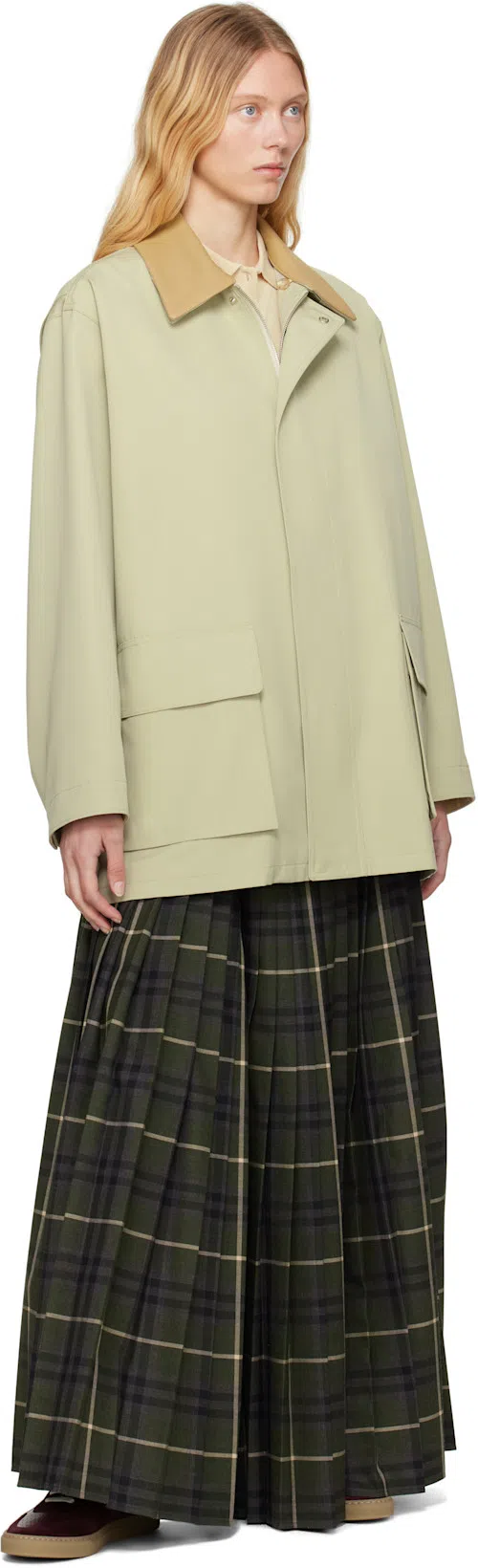 BURBERRY Kilt Long Skirt In Multicolor