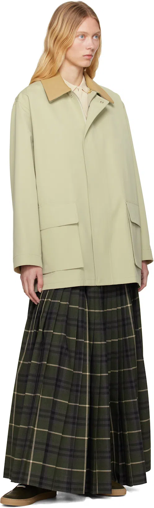 BURBERRY Kilt Long Skirt In Multicolor