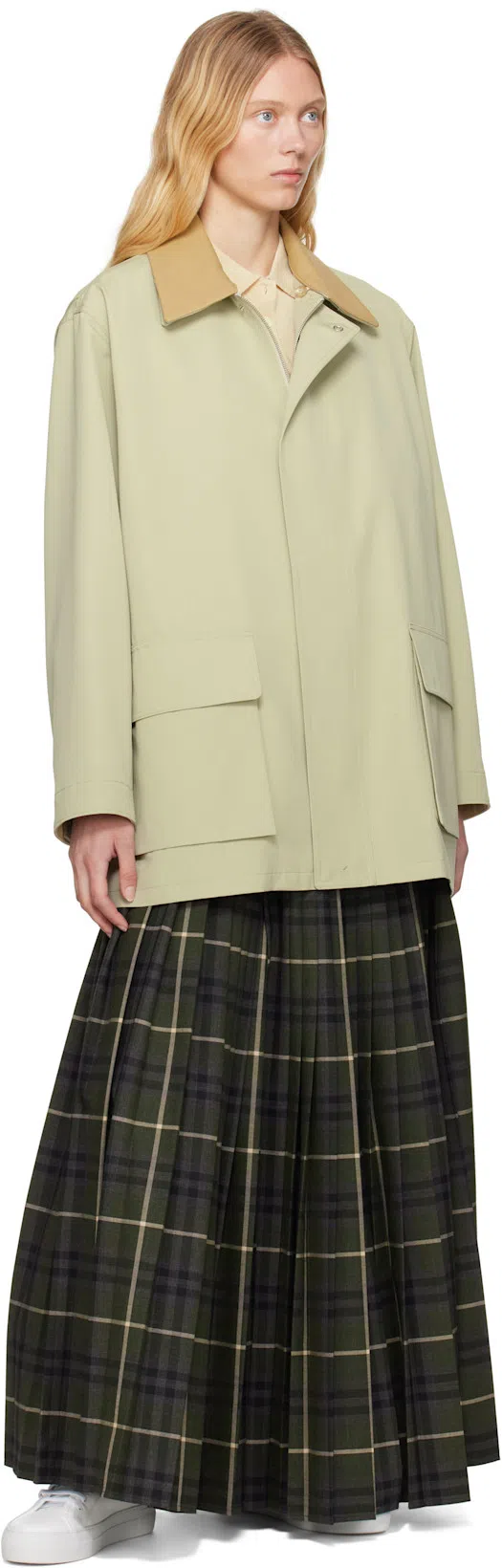 BURBERRY Kilt Long Skirt In Multicolor