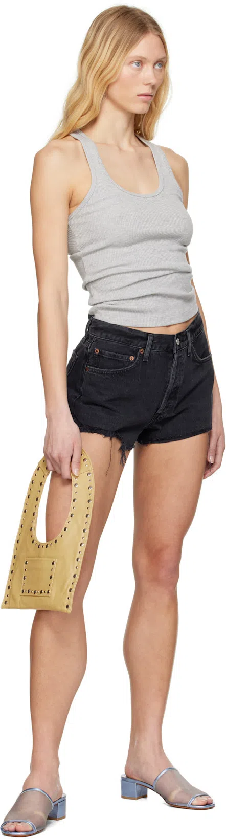 MARYAM NASSIR ZADEH Blue Sophie Heeled Sandals In 137 Iris Metallic Ca