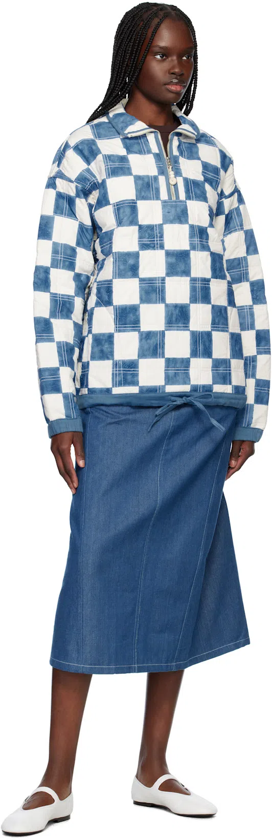 THE ROW Boheme Leather Mary Jane Ballerina Flats In Multi