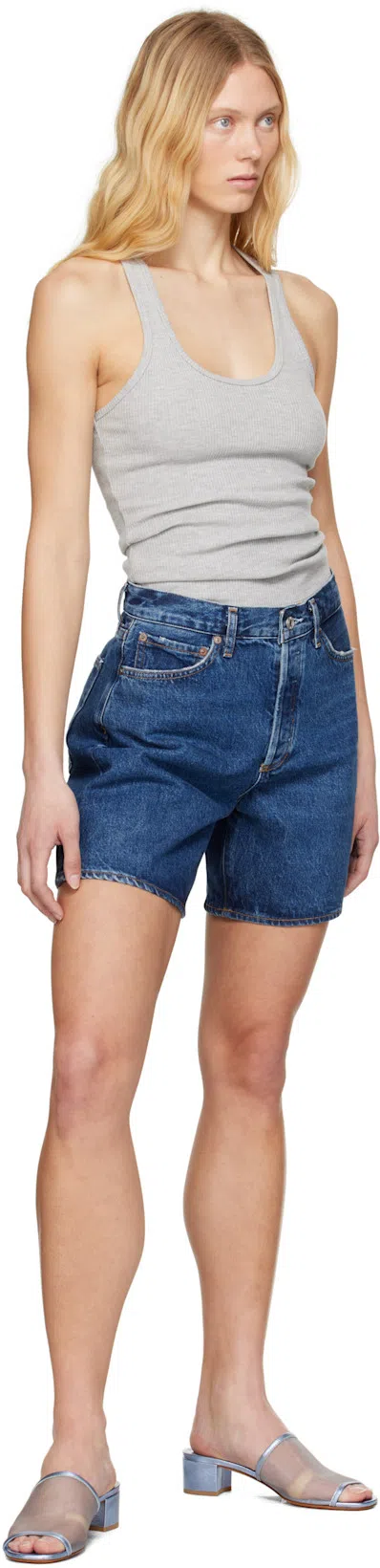 MARYAM NASSIR ZADEH Blue Sophie Heeled Sandals In 137 Iris Metallic Ca