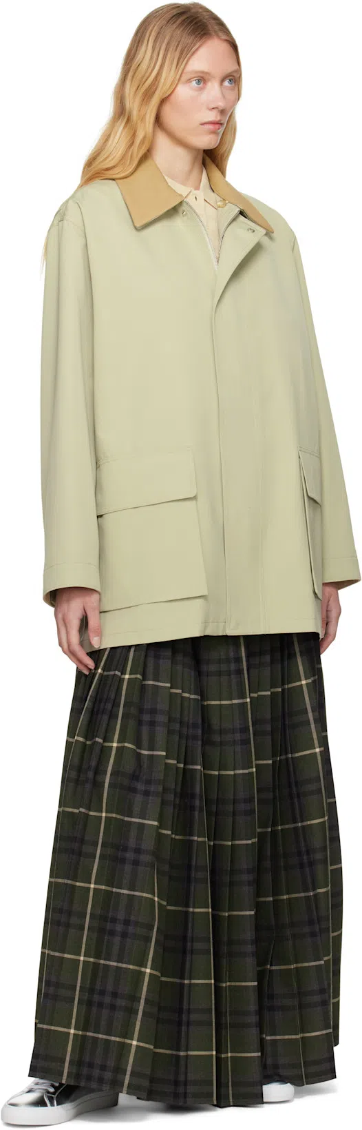 BURBERRY Kilt Long Skirt In Multicolor