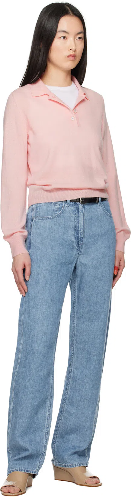 THE ROW Riaco Mid-rise Slim-leg Jeans In Blue