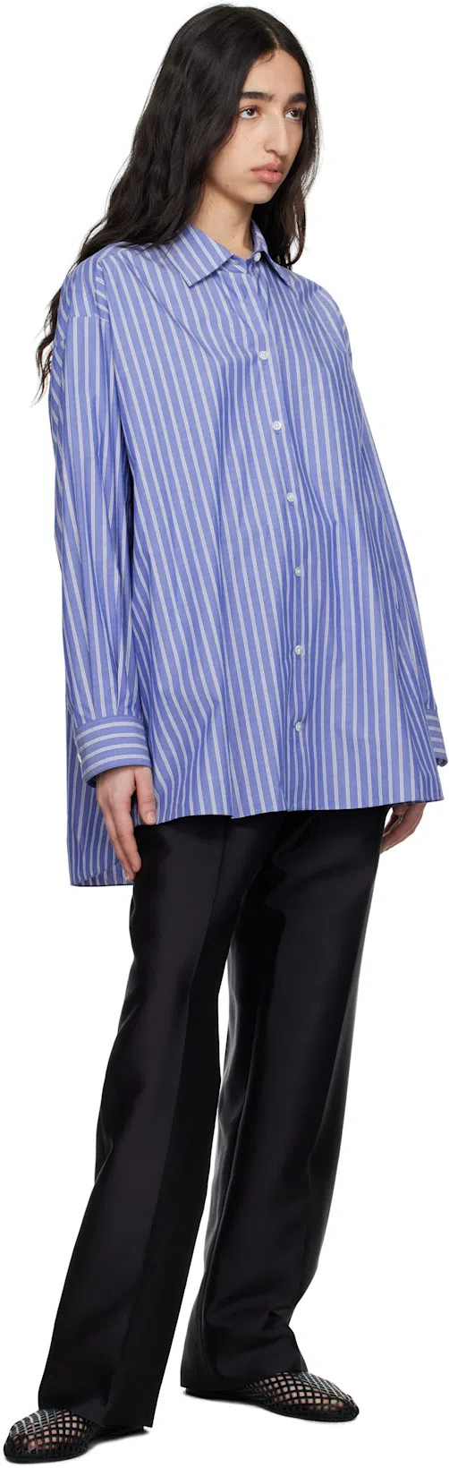 THE ROW Luka Shirt In Blue