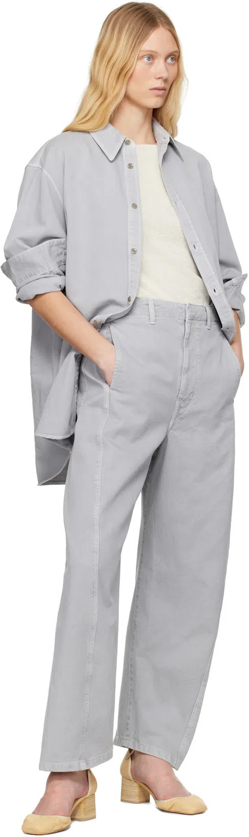 THE ROW Misty Long Ribbed-knit Cotton Tank Top In White