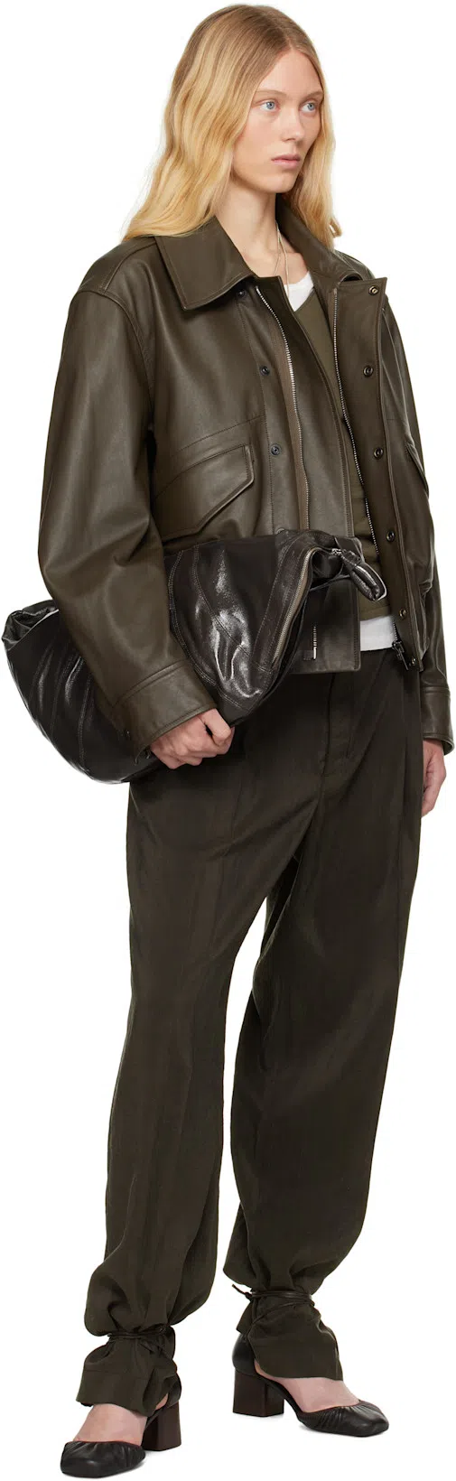 THE ROW Ribbed Texture Tank Top With Button Detail In White