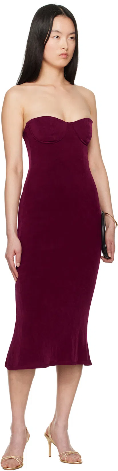 THE ROW Round Bracelet Matte Nappa Clutch In Black Ang