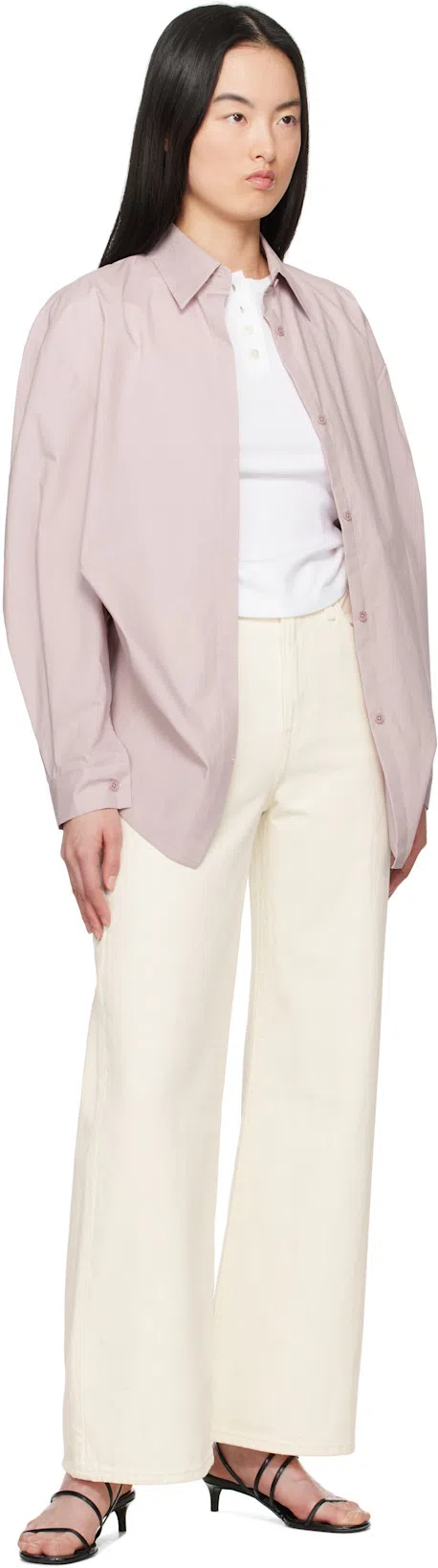 LEVI'S Ribcage Wide Leg Jeans In Barely Freezing In White