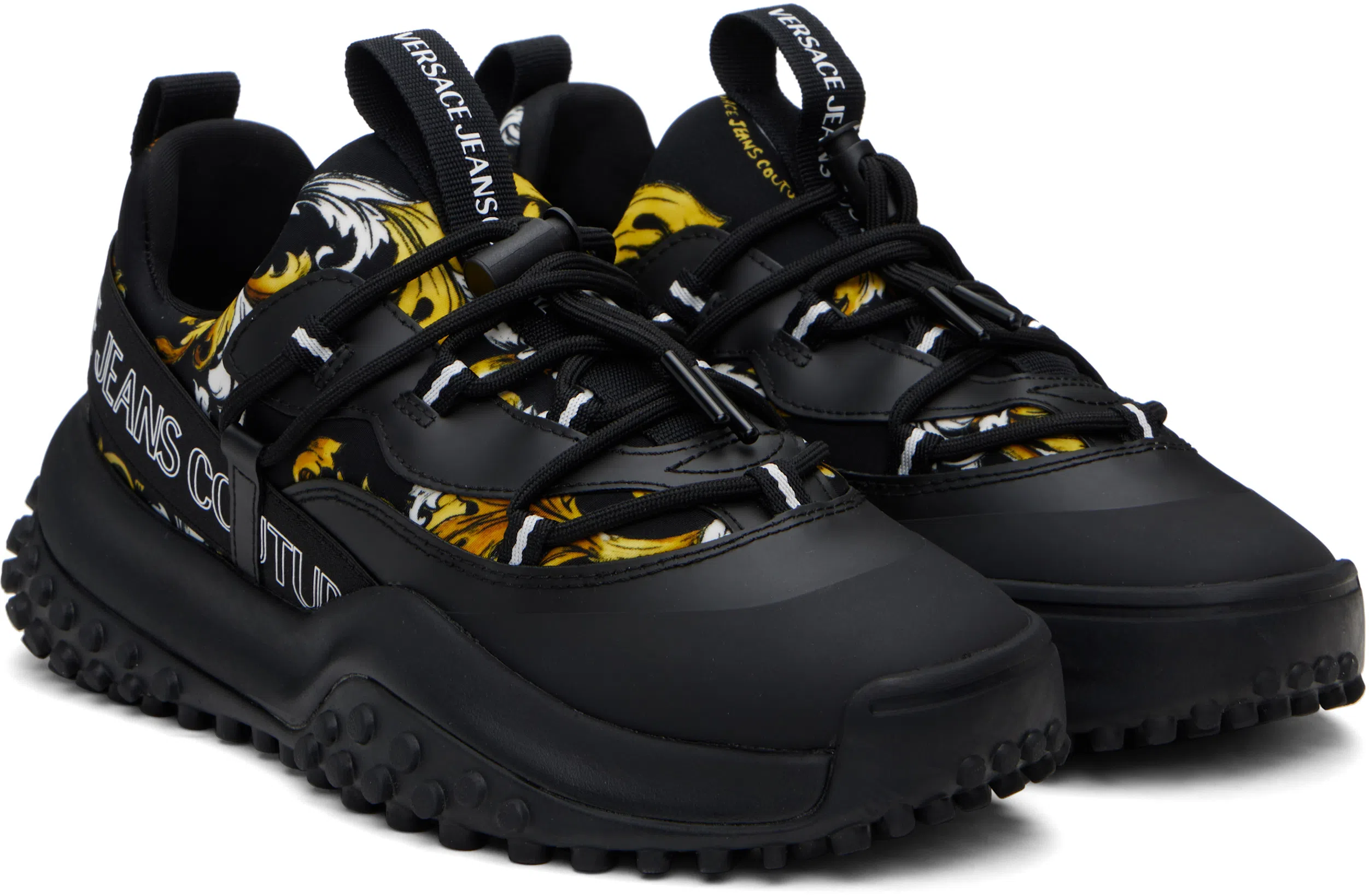 VERSACE Medusa Head-embellished Mid-rise Slim-fit Jeans In Black