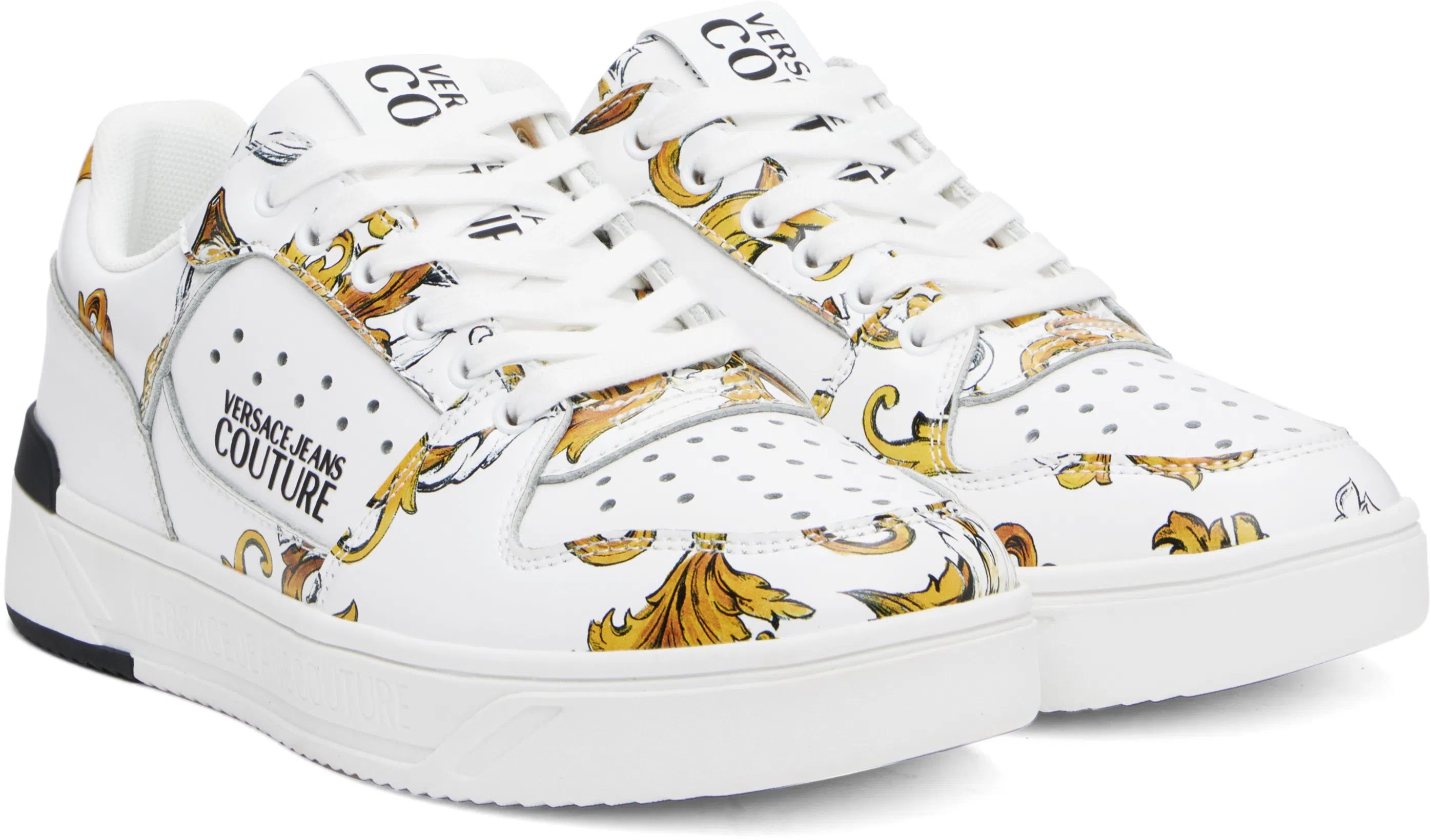 VERSACE Button-up Denim Jacket In Black