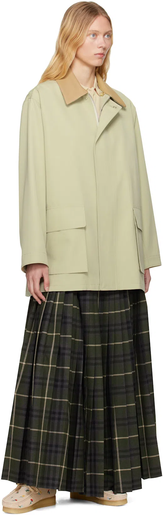 BURBERRY Kilt Long Skirt In Multicolor