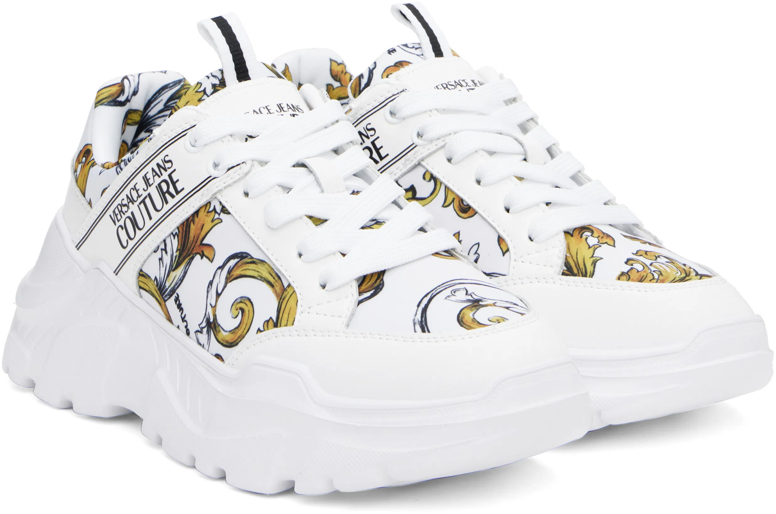 VERSACE Button-up Denim Jacket In Black