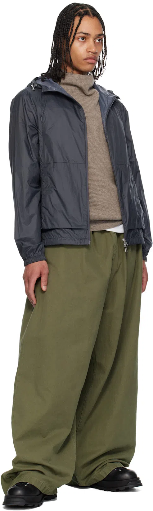 JIL SANDER Man Ankle Boots Black Size 8 Leather